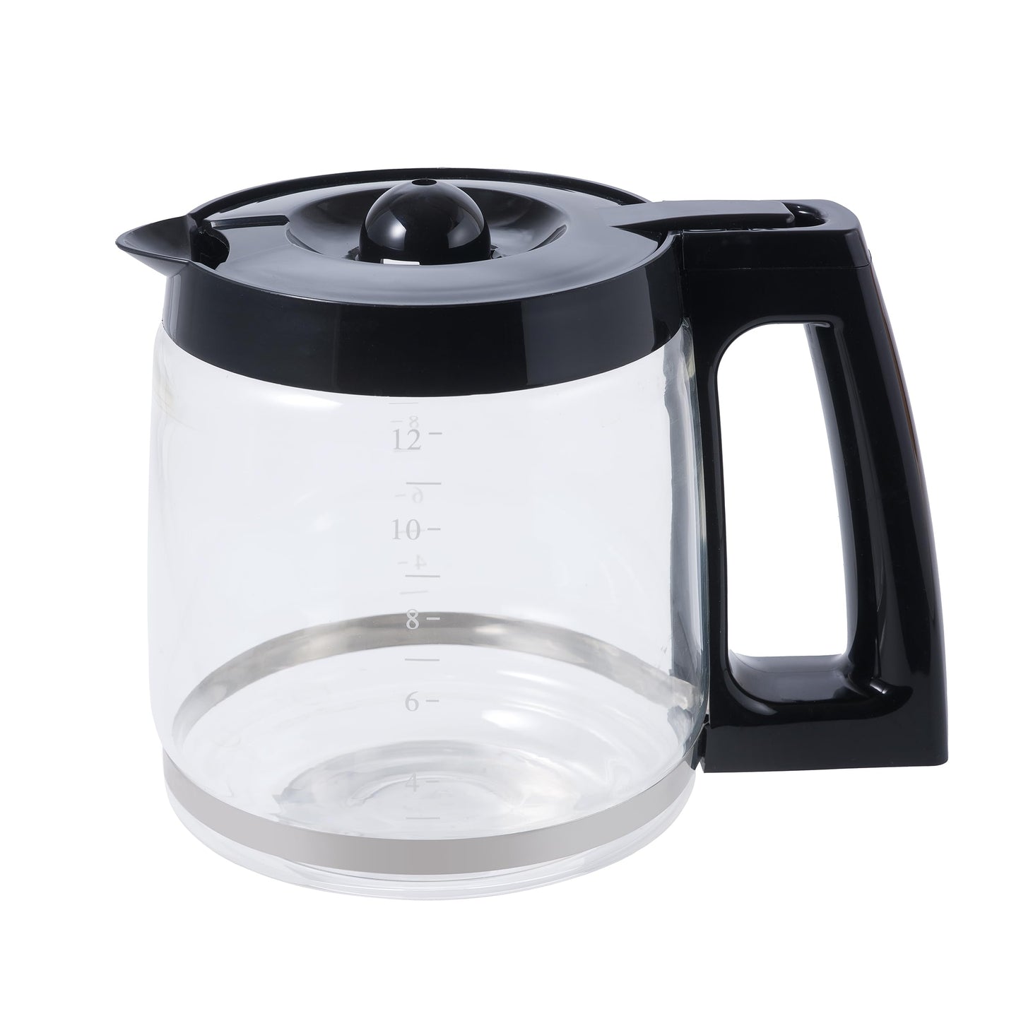 Replacement 12-Cup Glass Carafe for Hamilton Beach Coffee Makers - Compatible with Models 46300, 46310, 49950, 49980, and More – BPA-Free, Easy-Grip Handle, Dishwasher Safe