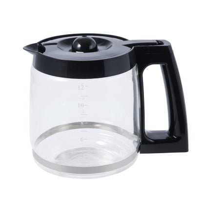 Replacement 12-Cup Glass Carafe for Hamilton Beach Coffee Makers - Compatible with Models 46300, 46310, 49950, 49980, and More – BPA-Free, Easy-Grip Handle, Dishwasher Safe