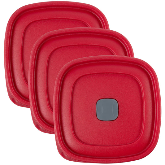 Replacement Lids for Rubbermaid Food Storage Containers - Fits 3-Cup, 5-Cup, and 7-Cup Sizes, BPA-Free and Durable (3-Pack)