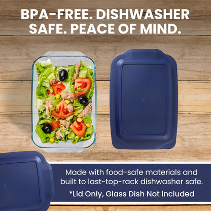 MRX Solutions Replacement Lid Cover for Pyrex 3 QT Glass Baking Dish Caserole Container 233-PC