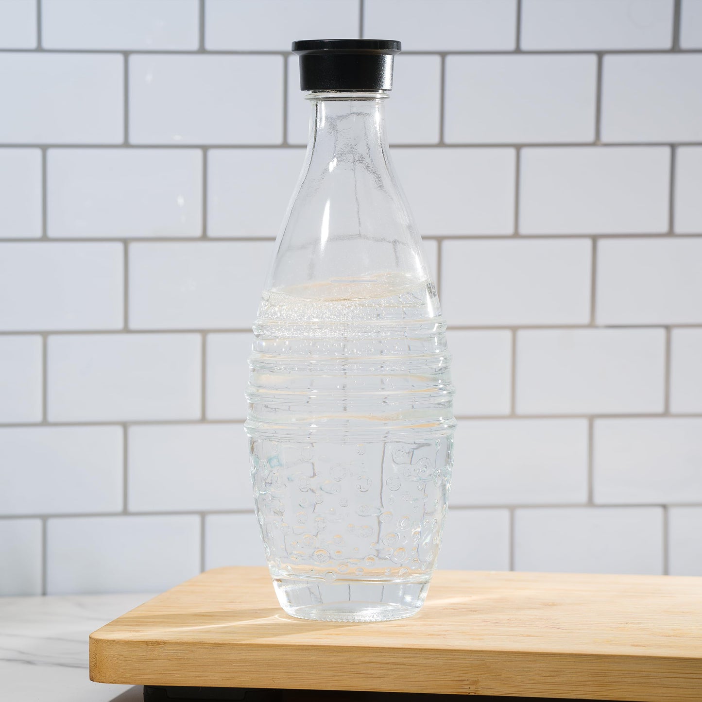 Replacement Glass Bottle for SodaStream Aqua Fizz Crystal and Penguin Carbonating Sparkling Water Machines
