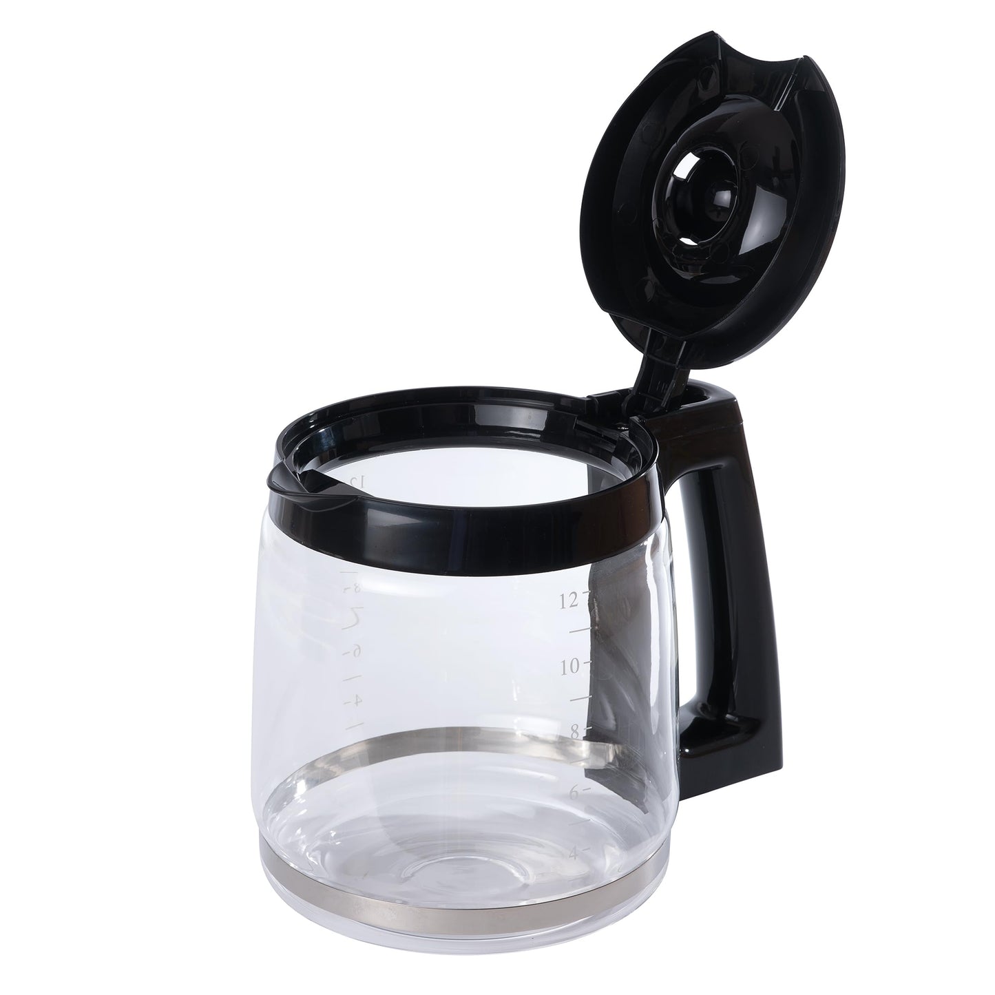 Replacement 12-Cup Glass Carafe for Hamilton Beach Coffee Makers - Compatible with Models 46300, 46310, 49950, 49980, and More – BPA-Free, Easy-Grip Handle, Dishwasher Safe