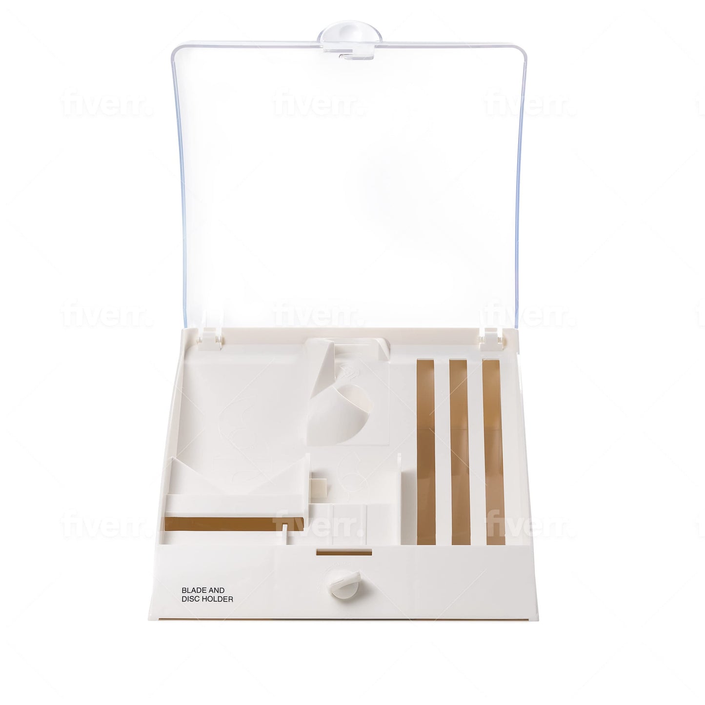 Cutting Blade and Disc Holder Storage for Cuisinart Food Processor Accessories BDH-2 (fits blades for DFP-11, DFP-14, DLC-10C, DLC-10S, DLC-10SY, DLC-10SYP1, DLC-2011, DLC-2014, DLC-8S and DLC-8SY)