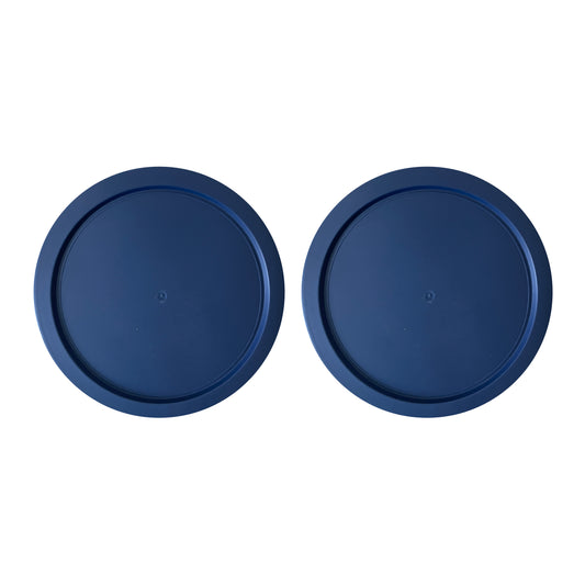 Replacement Lid for Pyrex 6 or 7 Cup Storage Plastic Cover Bowl Dish 7402-PC Blue (2-Pack)