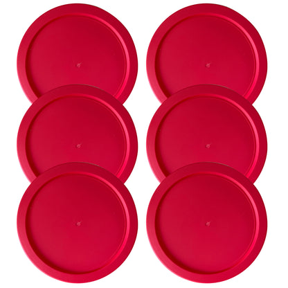 Replacement Lid for Pyrex 4" Storage Plastic Cover 1 Cup Bowl Dish 7202-PC Red (6-Pack)