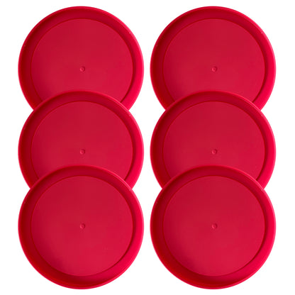 Replacement Lid for Pyrex 4" Storage Plastic Cover 1 Cup Bowl Dish 7202-PC Red (6-Pack)