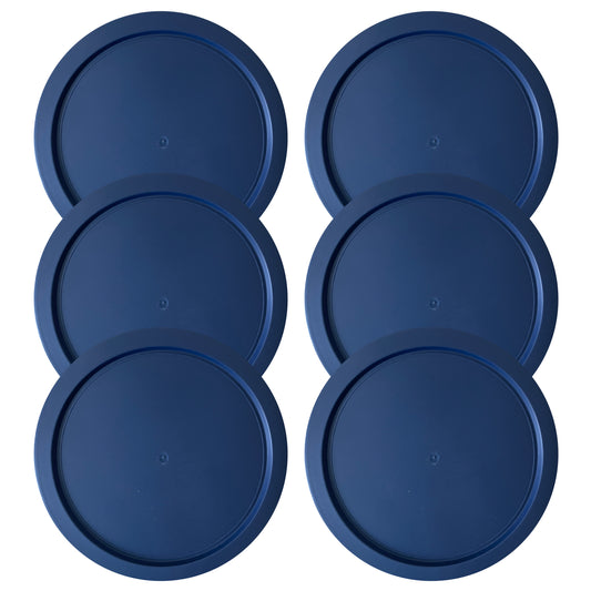 Replacement Lid for Pyrex 6" Storage Plastic Cover 4 Cup Bowl Dish 7201-PC Blue (6-Pack)