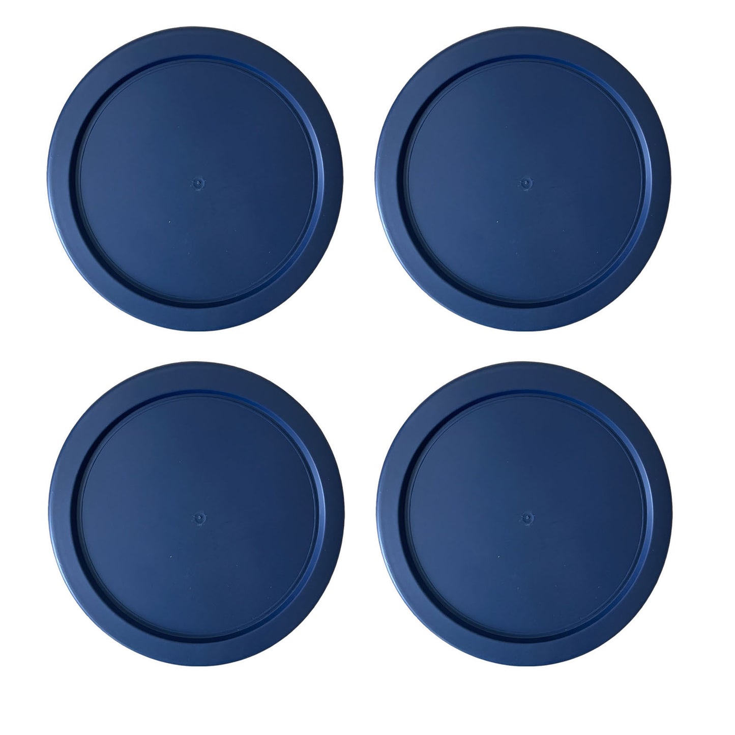 Pyrex Simply Store 7201 4-Cup Glass Storage Bowl w/ 7201-PC 4-Cup Blue  Cornflower Lid Cover (4-Pack)
