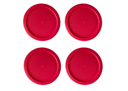 Replacement Lid for Pyrex 4" Storage Plastic Cover 1 Cup Bowl Dish 7202-PC Red (4-Pack)