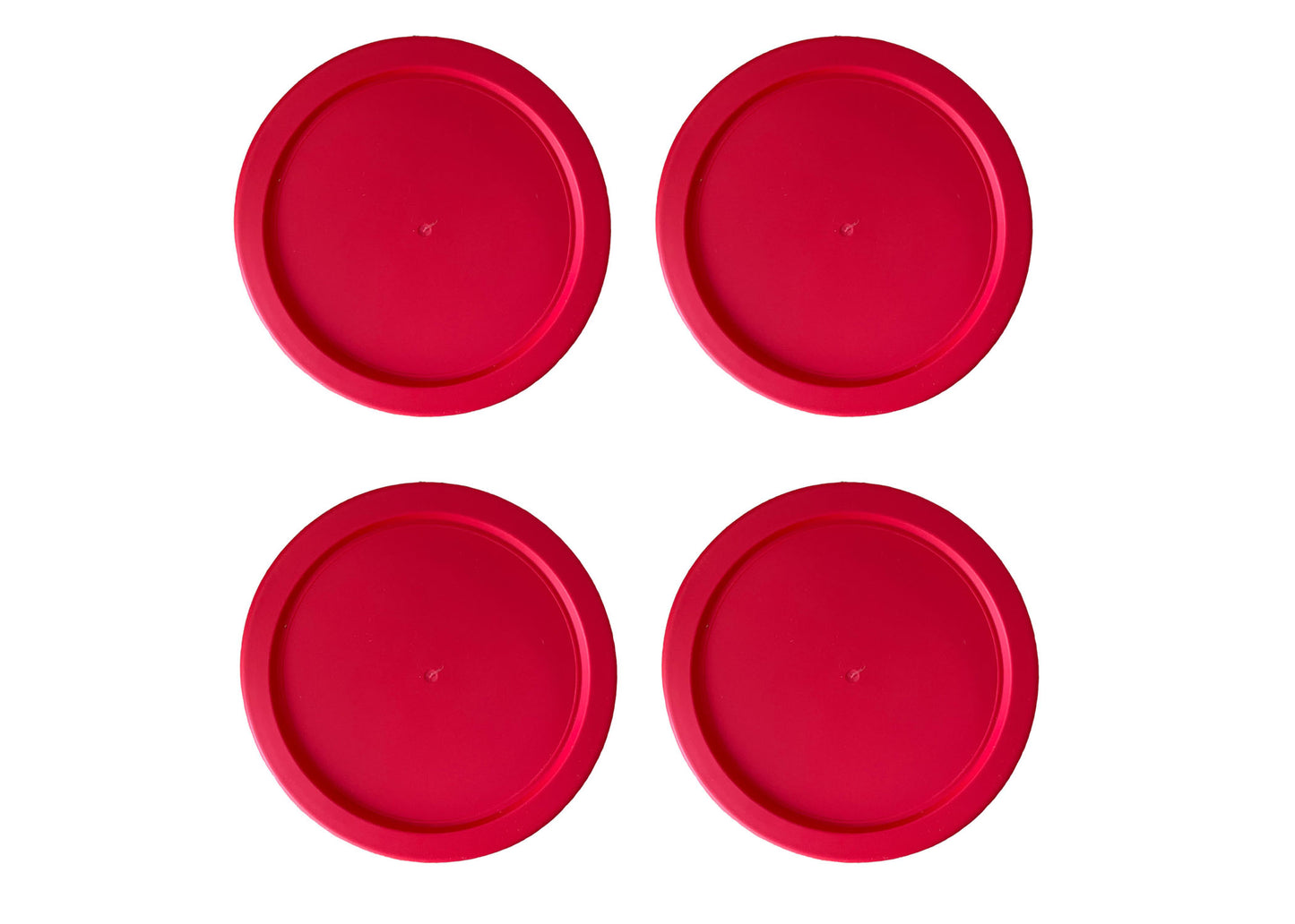 Replacement Lid for Pyrex 6" Storage Plastic Cover 4 Cup Bowl Dish 7201-PC Red (4-Pack)